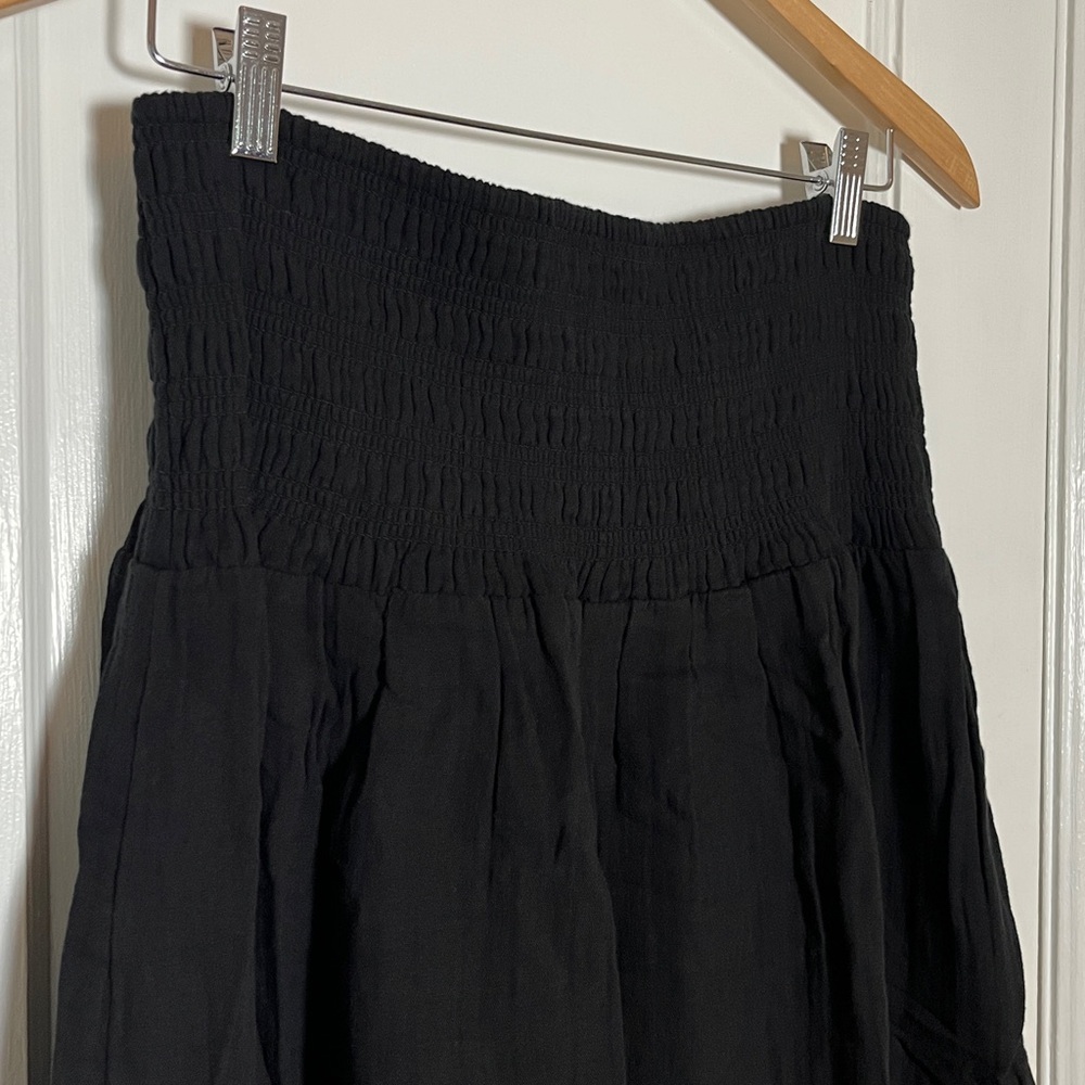 Old Navy Black Maxi Skirt Cotton Gauze Medium Tall